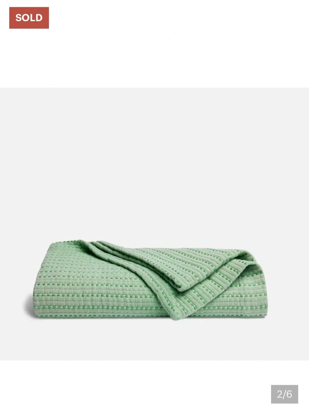 Brooklinen Lightweight Texture Cotton Throw Blanket